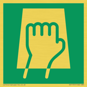 E906 safe condition push pad to open